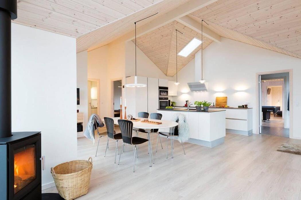 Incredible Danish Wooden House Promoting Industrial Beauty Interior