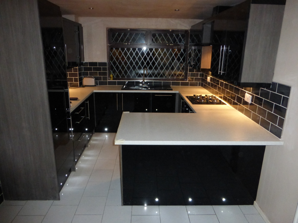 gloss tiles kitchen with ceramic wall tiles