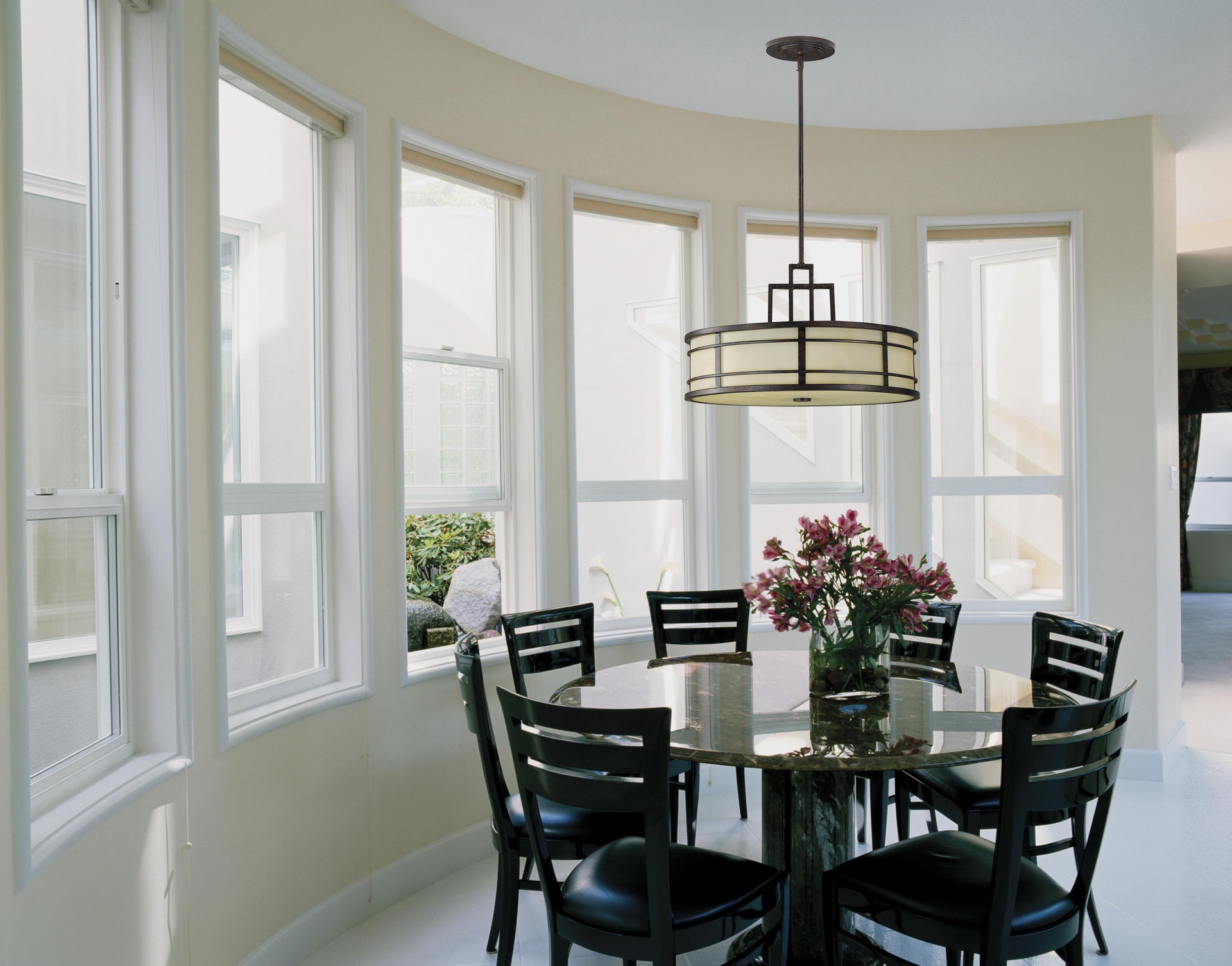 Dining Room Multi Drum Light Fixtures