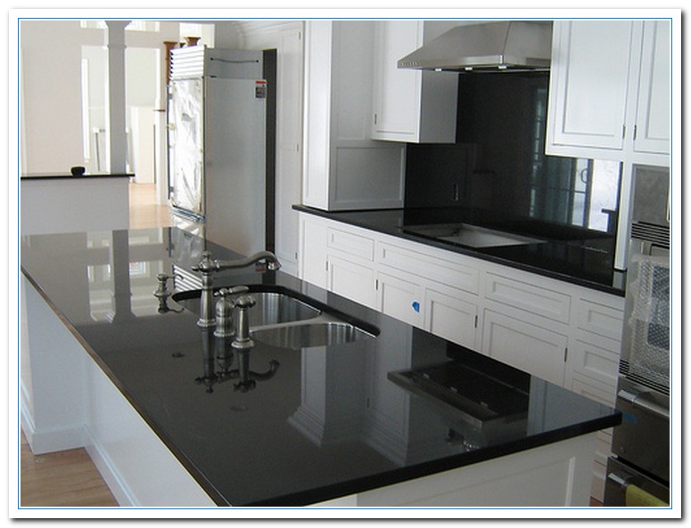  White Kitchen Cabinets With Marble Counters for Simple Design