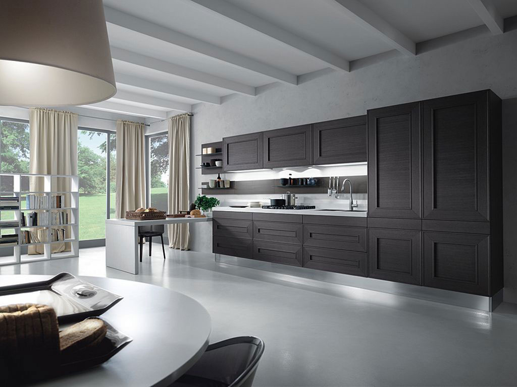 Classic open-space modern kitchen makeover