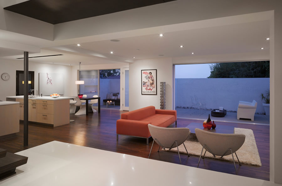 Modern and Luxury Living Room Interior Design of Hollywood Hills Residence by Griffin Enright Architects Los Angeles