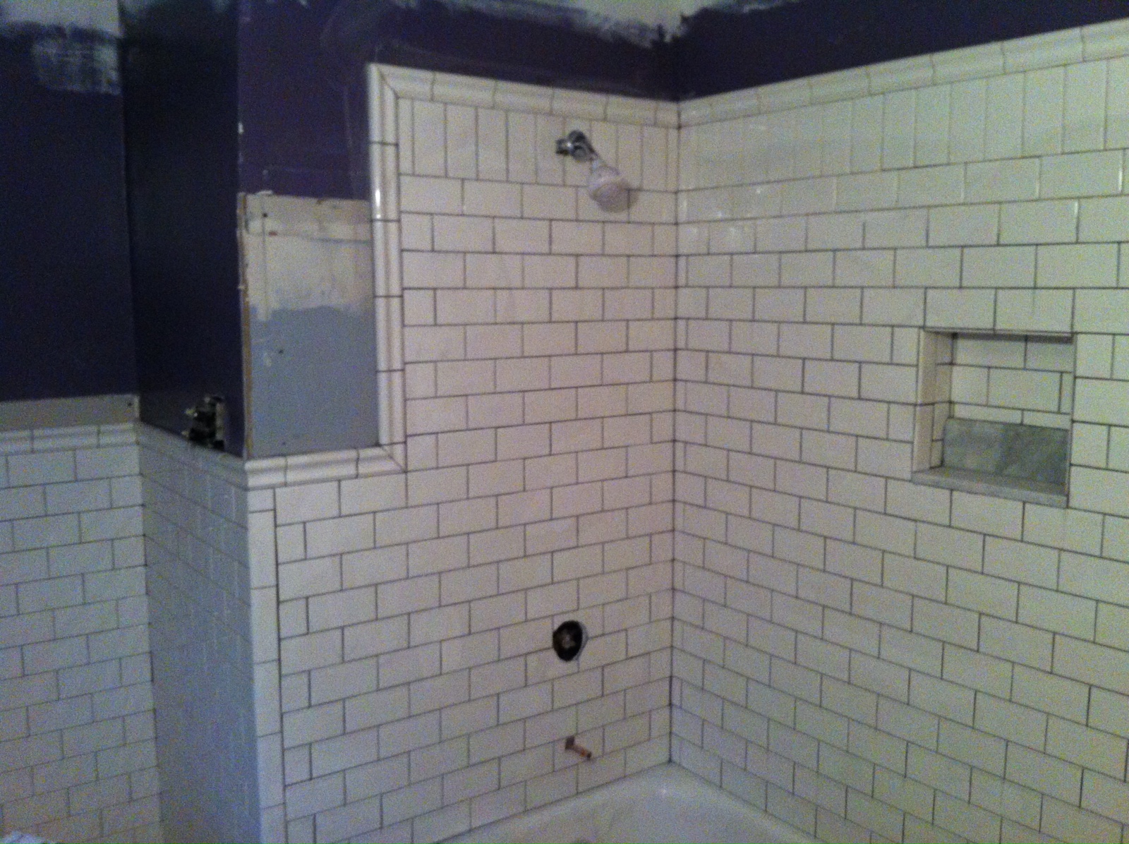 Vintage bathroom tile