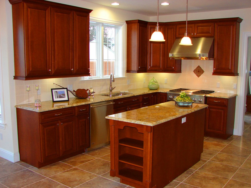 small kitchen wall remodel idea