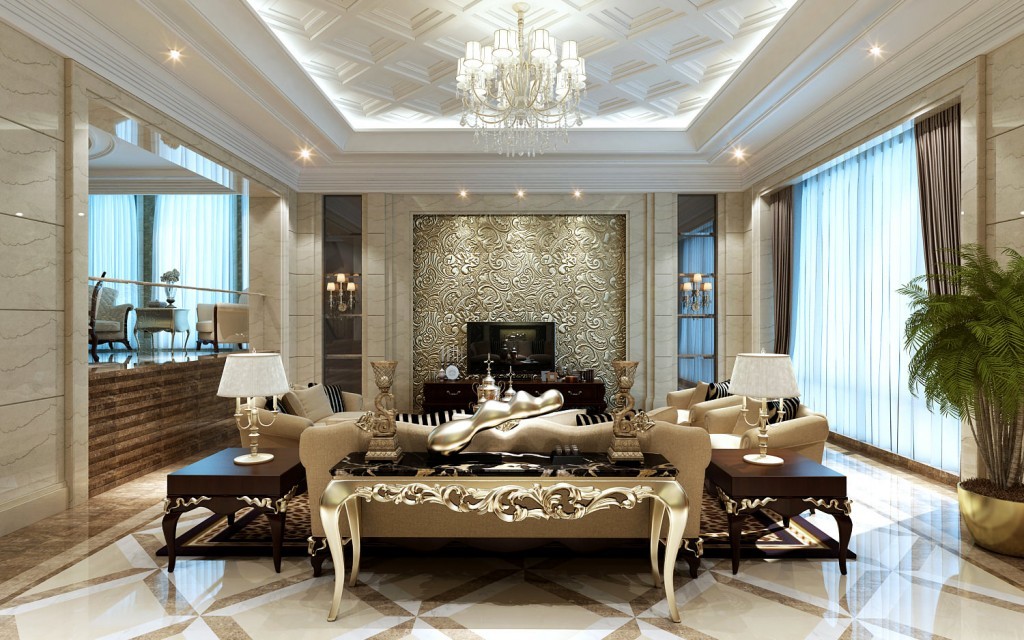 luxury modern living room concept