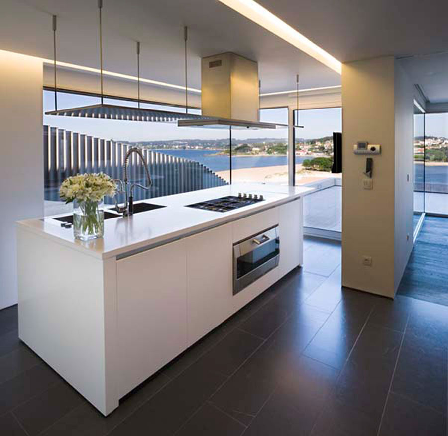 Luxury minimalist house kitchen