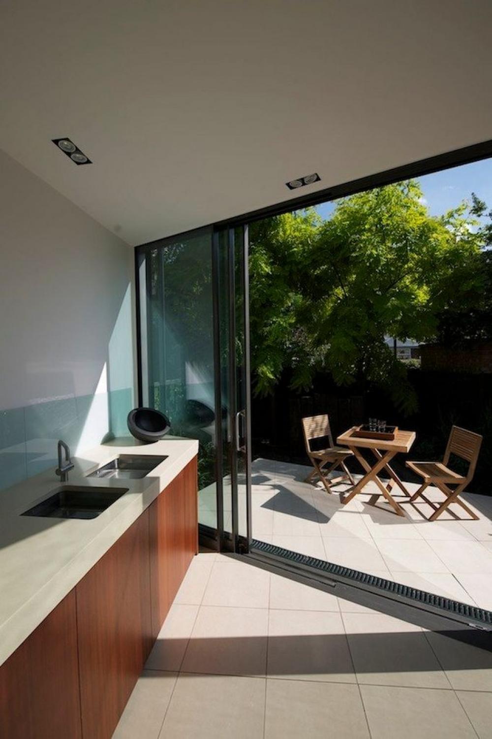 small kitchen design ideas in minimalist house open space ideas to garden