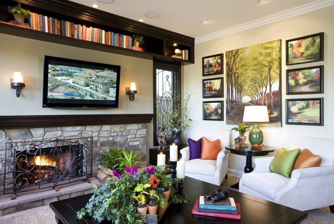 family room entertainment design