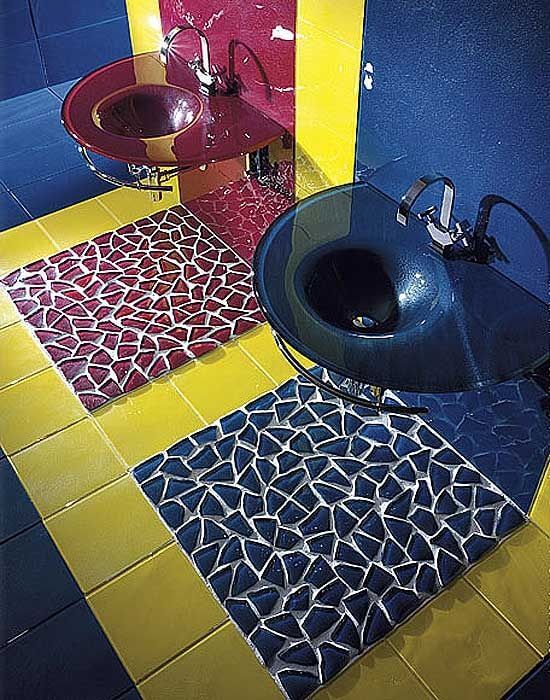 Vetrocolor Bathroom Tile Design mod