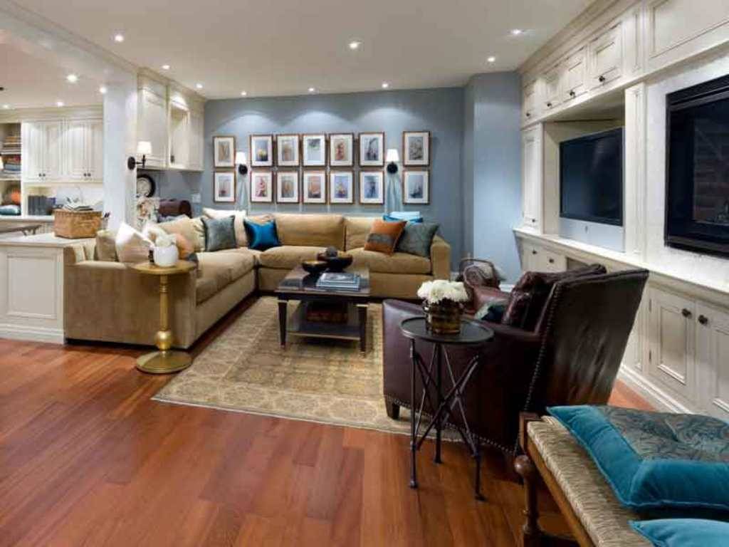 eclectic family room design