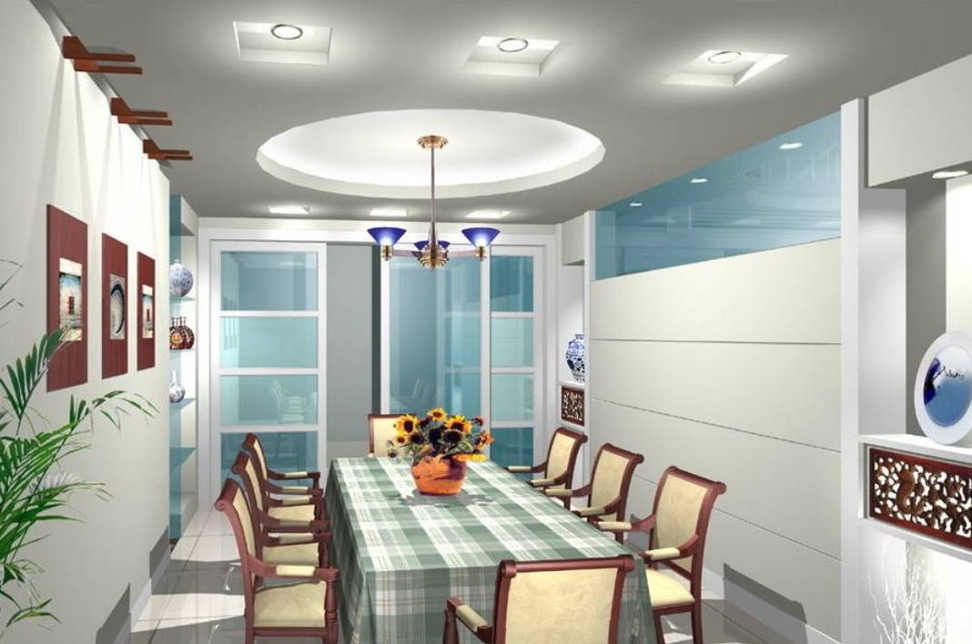 20 - dining room ceiling designs for big family