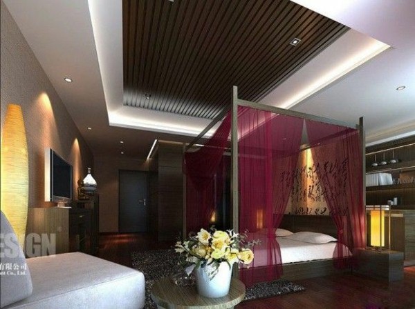 asian oriental bedroom design