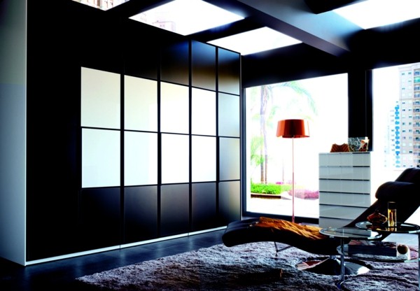 modern wardrobe wooden sun loungers quadratic elements