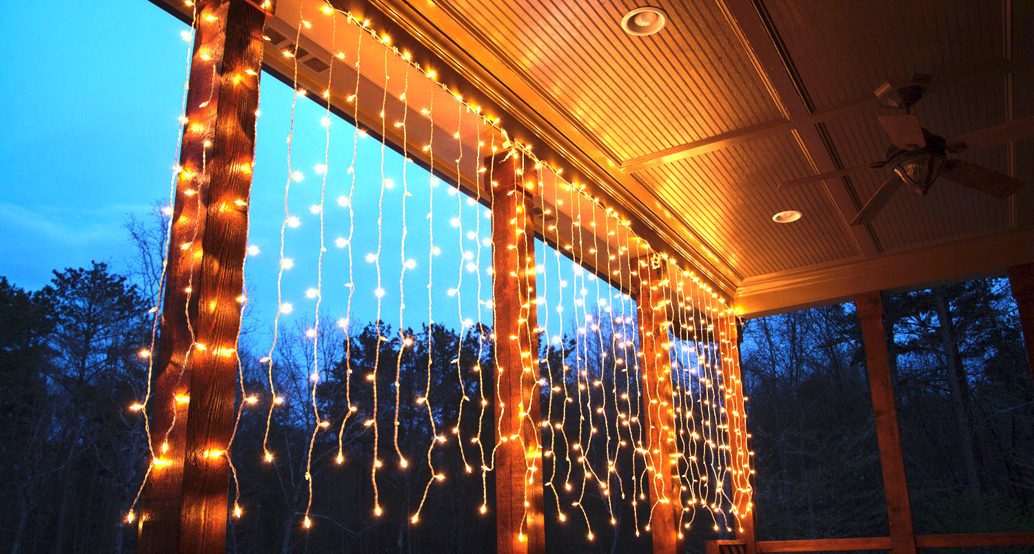 Deck Lights Ideas with Strand Light at The Fence.