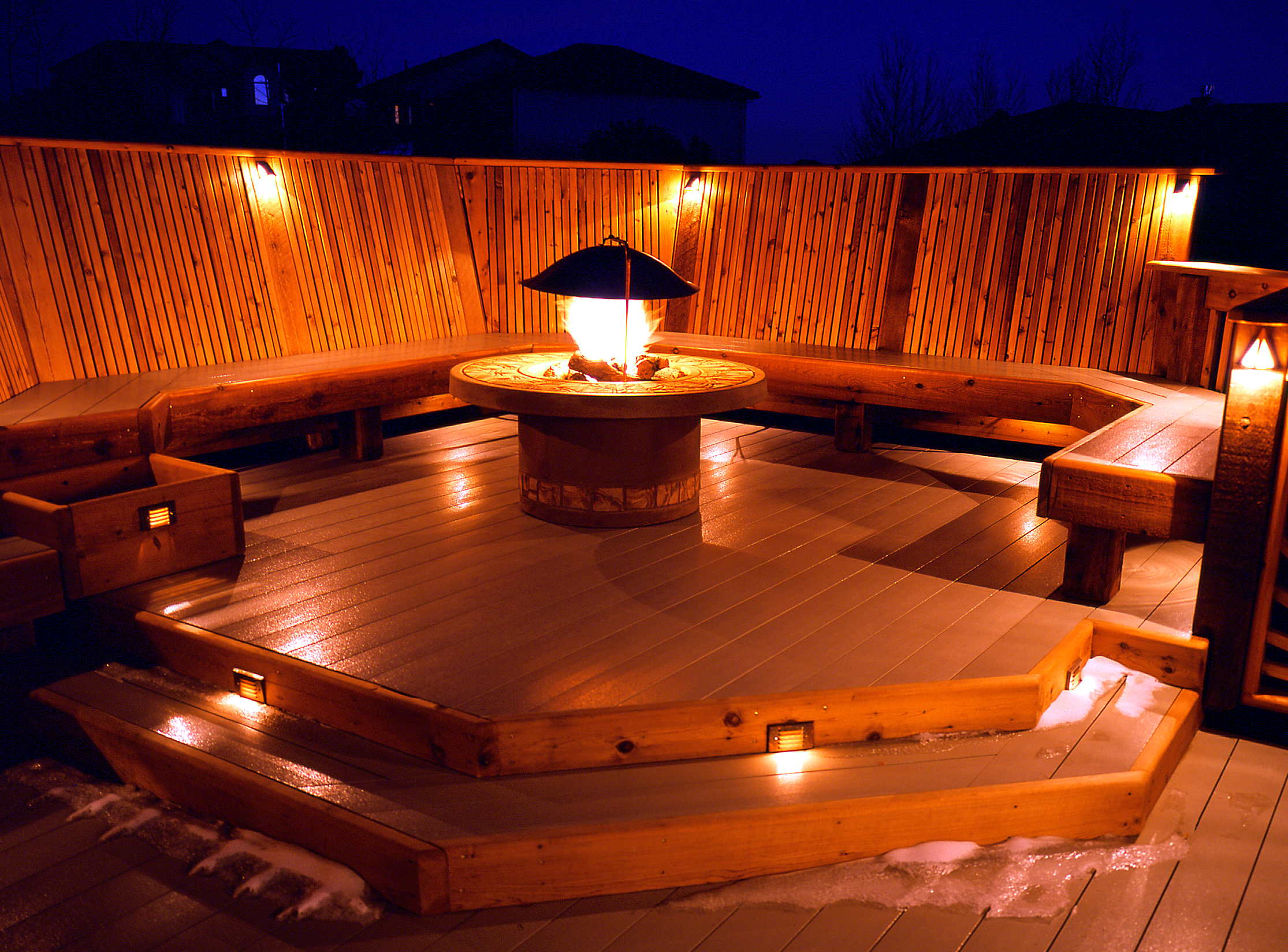 Deck Lights Ideas with Solar Accent Lighting