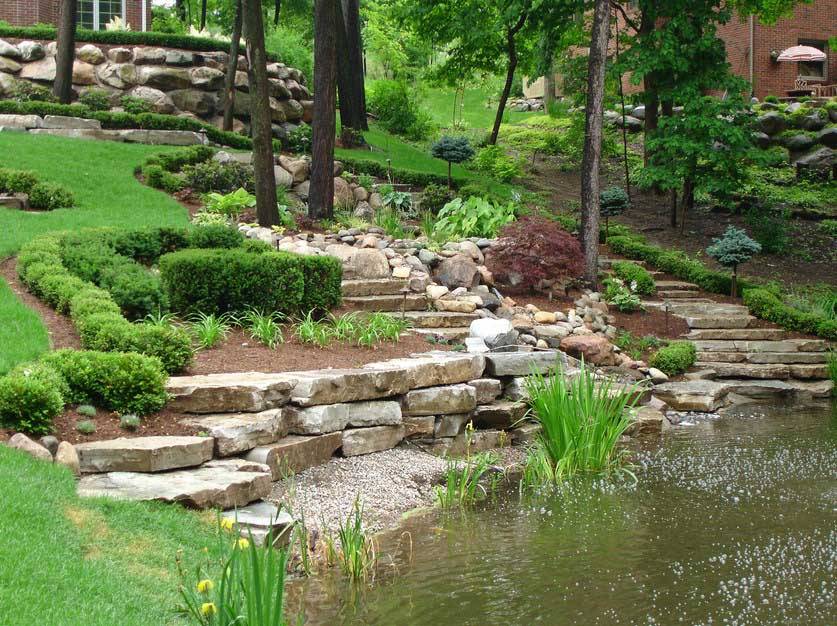 33 - backyard landscaping ideas with hill