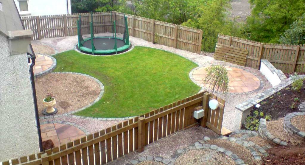 42 - backyard landscaping ideas trampoline