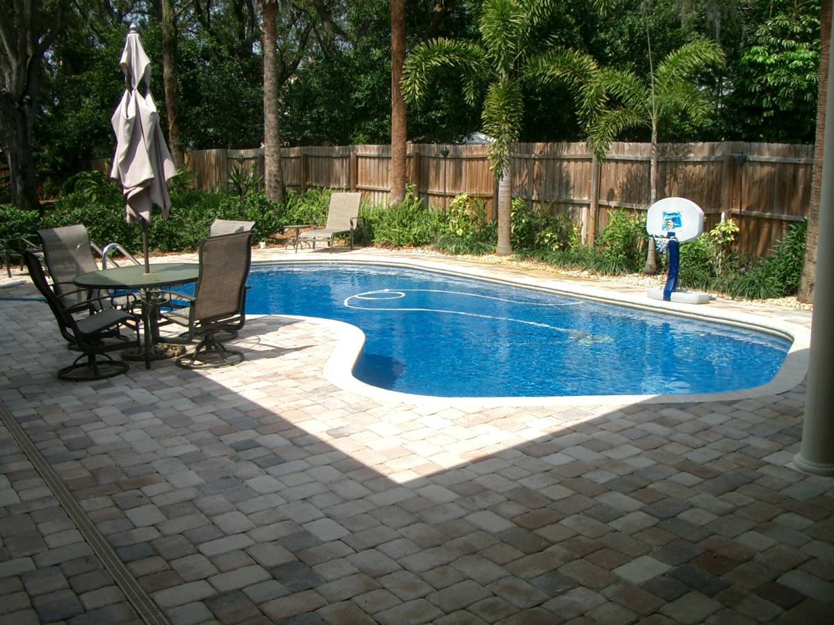 47 - backyard landscaping ideas with inground pool