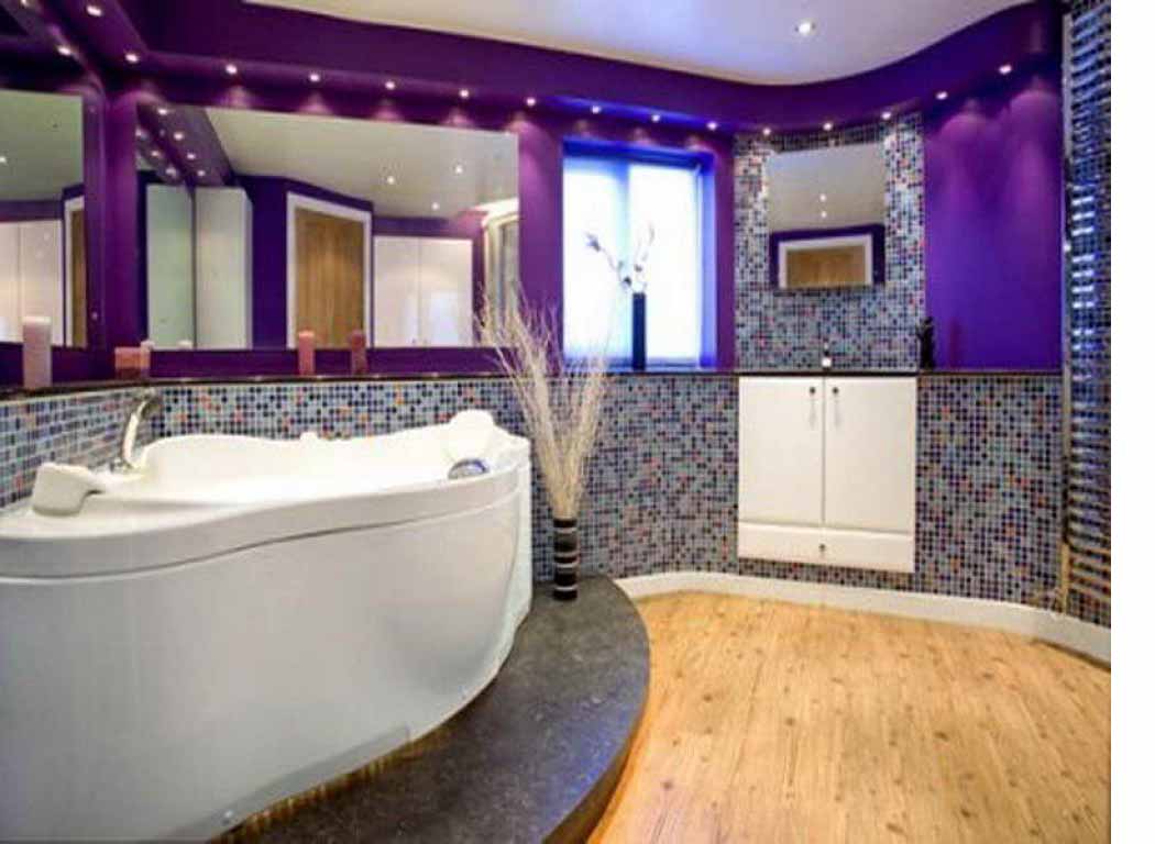 10 Impressive Bathroom Designs In Purple