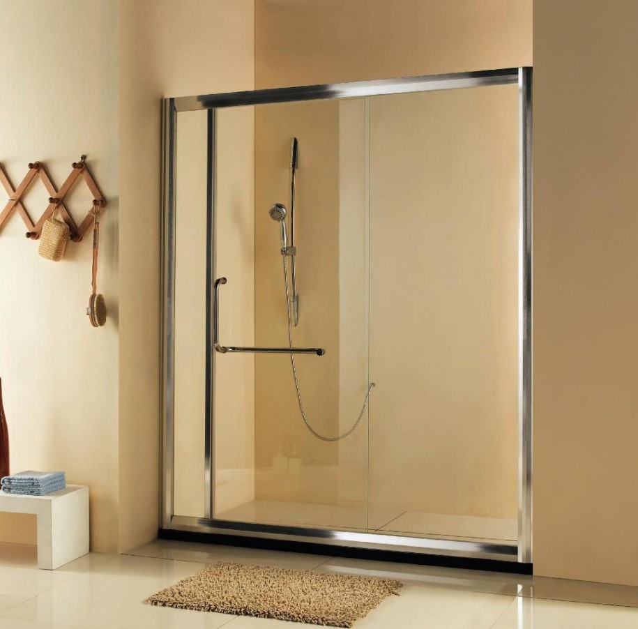 Charming sliding glass door for walk in shower