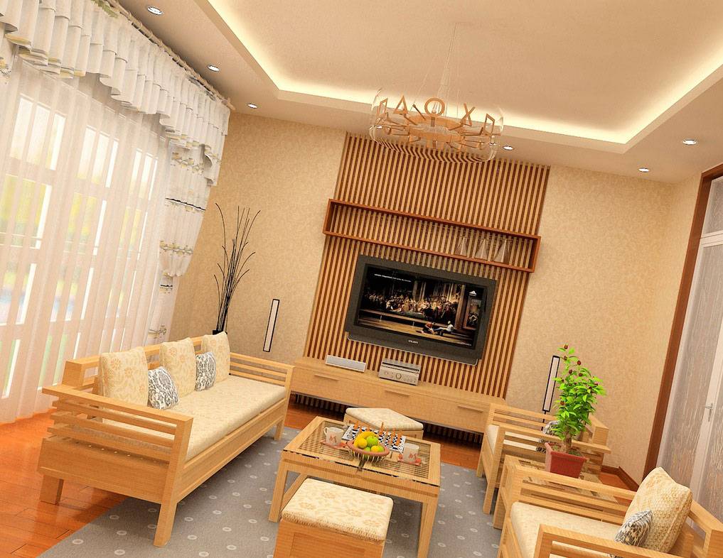 Enjoyned natural wooden furniture for your room with cool table and sofa