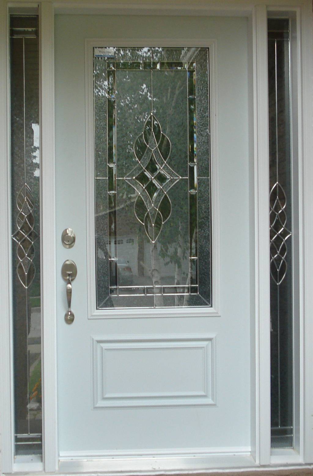 Front doors with glass