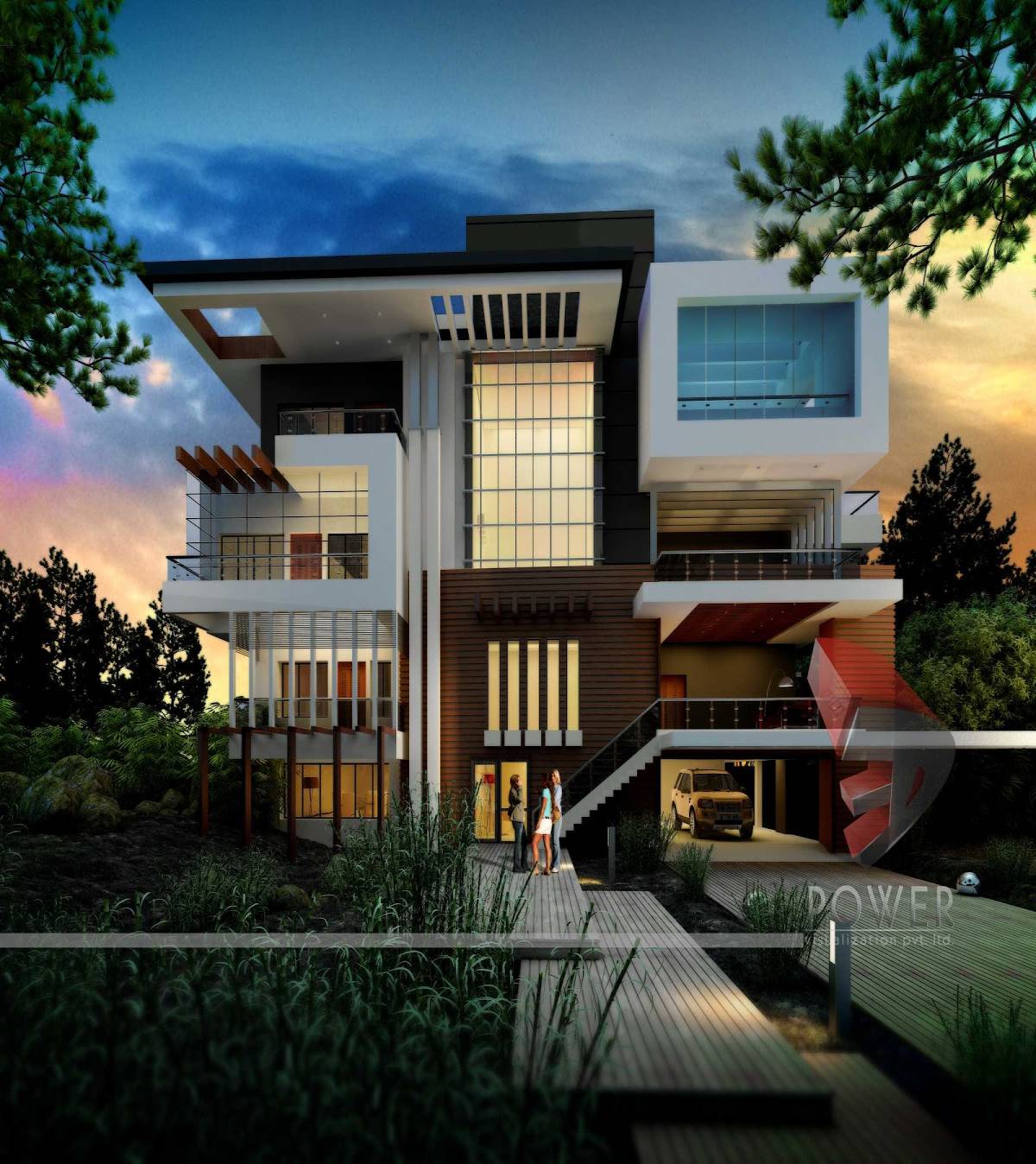 Ultra modern house designs in india