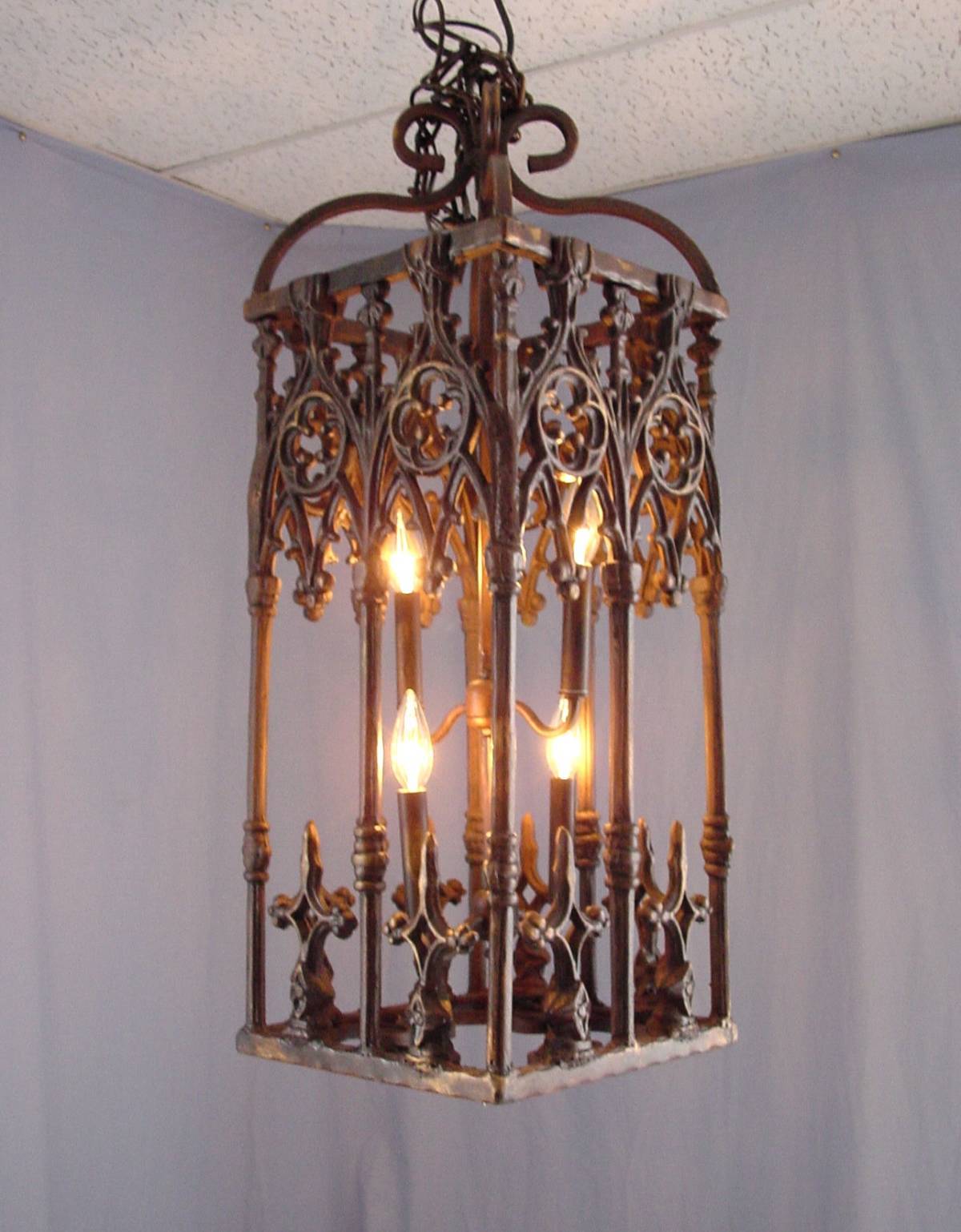 awesome classic iron wrought chandelier with box