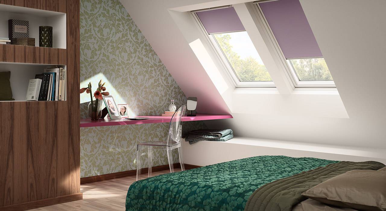 bedroom two top operated roof windows for attic window with blinds