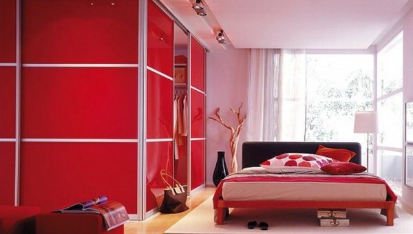 Bedrooms Stylized With The Red Colour