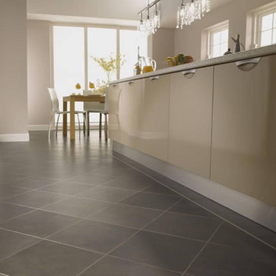 budget kitchen flooring with ceramic tile