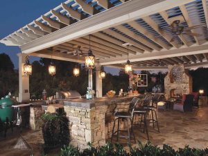 covered patio lighting ideas