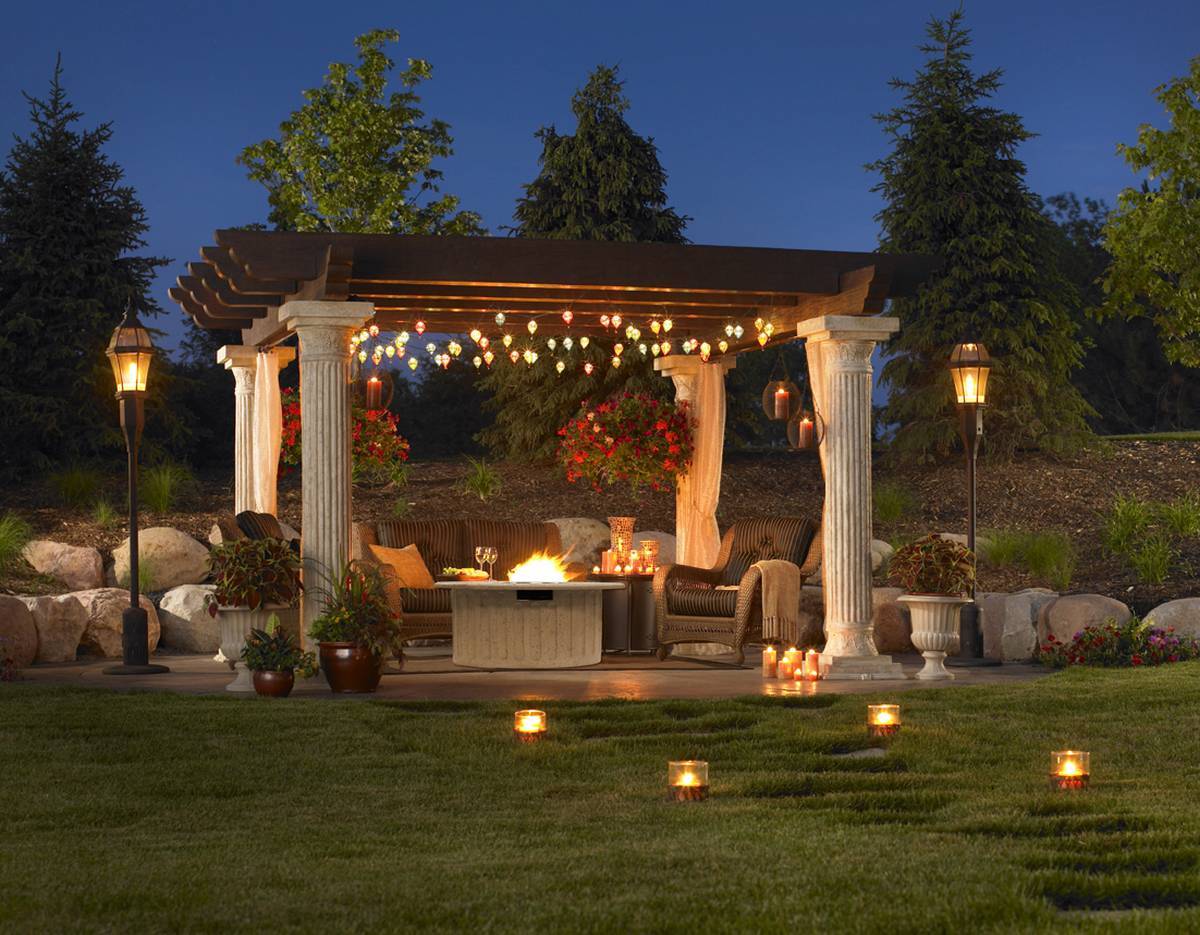 covered patio lighting ideas 7