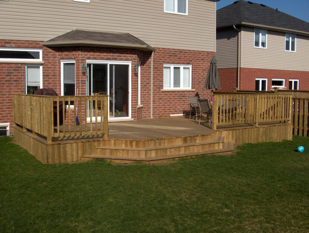 deck designs ground level deck ideas