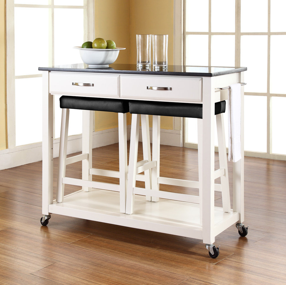 Kitchen Island On Wheels With Seating / Kitchen Islands On Casters ...