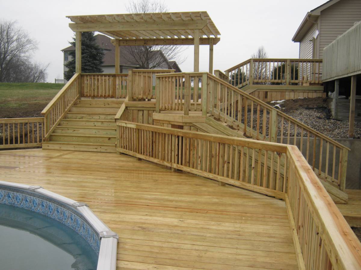 multi level deck design chesterfield mo quotes pool decks for above ground oval pools exterior images pool deck designs designs for level backyard