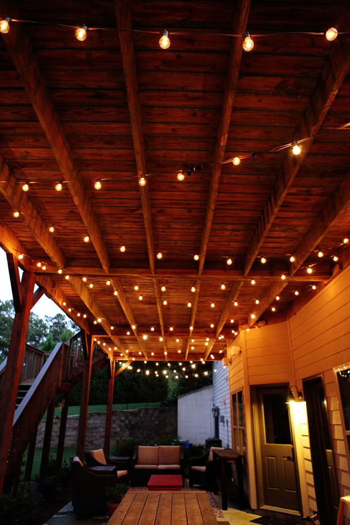 patio ceiling lighting idea