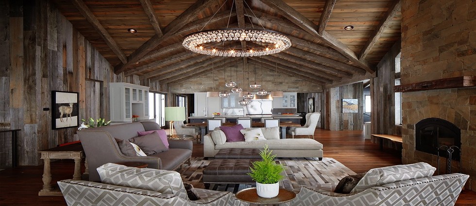 Combine of industrial and farm styles for house.
