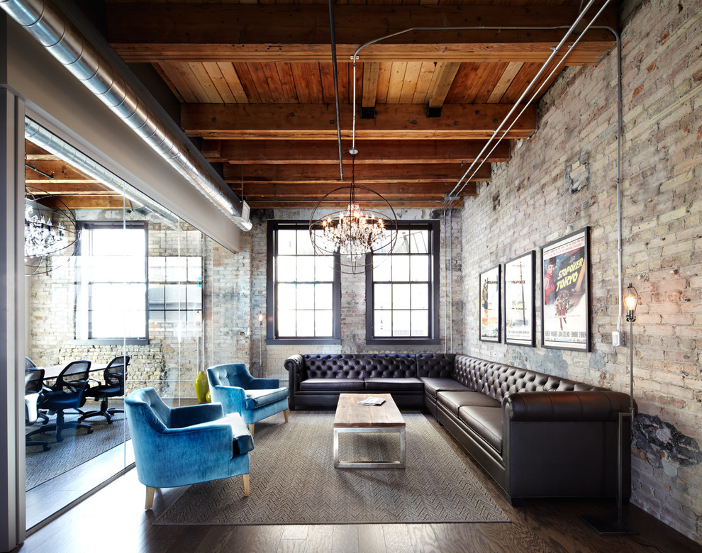 25 Phenomenal Industrial Style Living Room Designs With Brick Walls