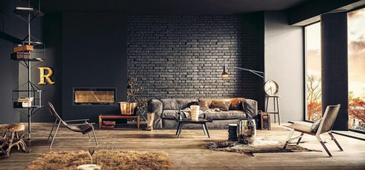 25 Phenomenal Industrial Style Living Room Designs With Brick Walls