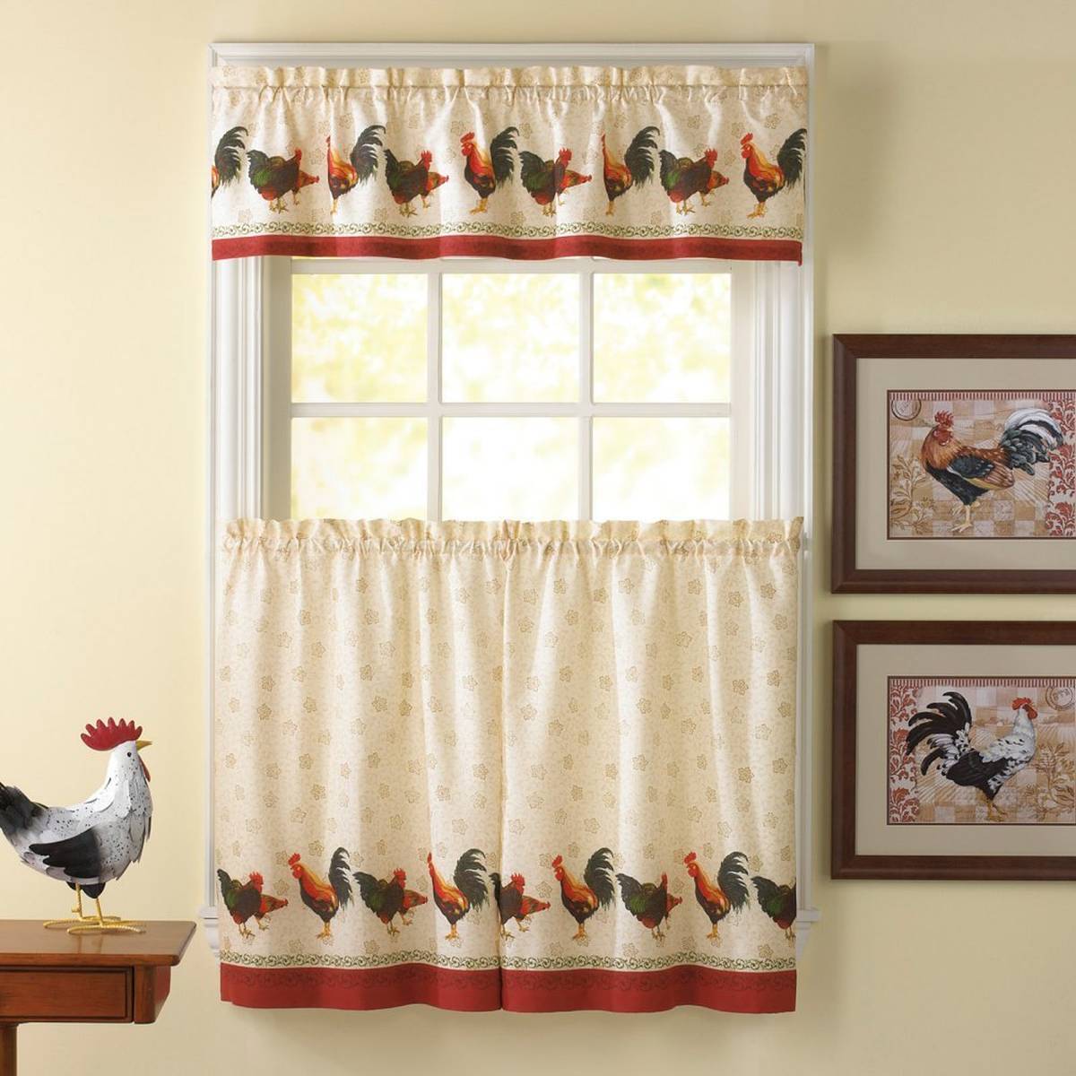 rooster kitchen curtains