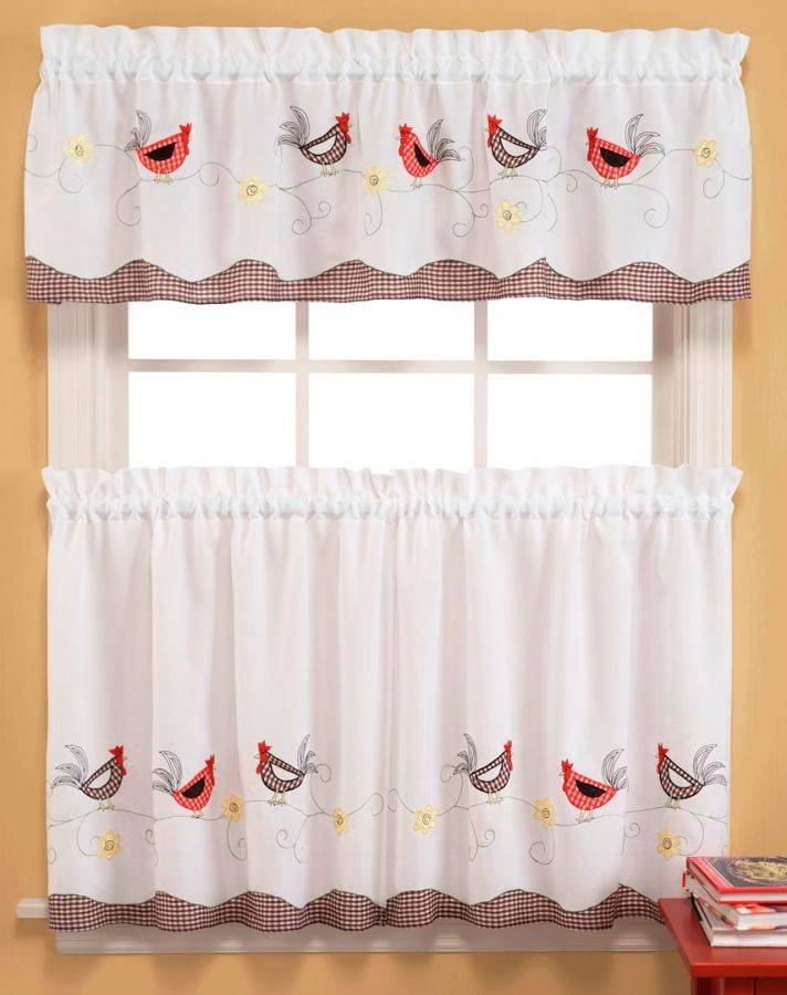 rooster kitchen curtains