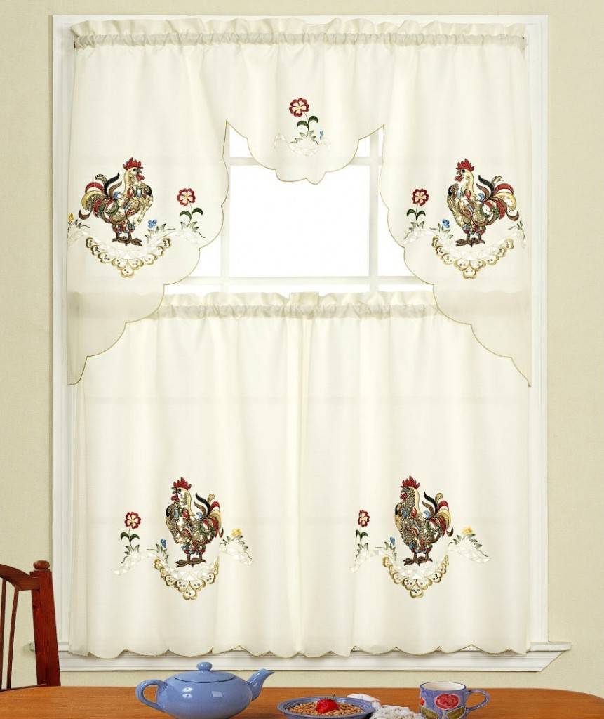 rooster kitchen curtains