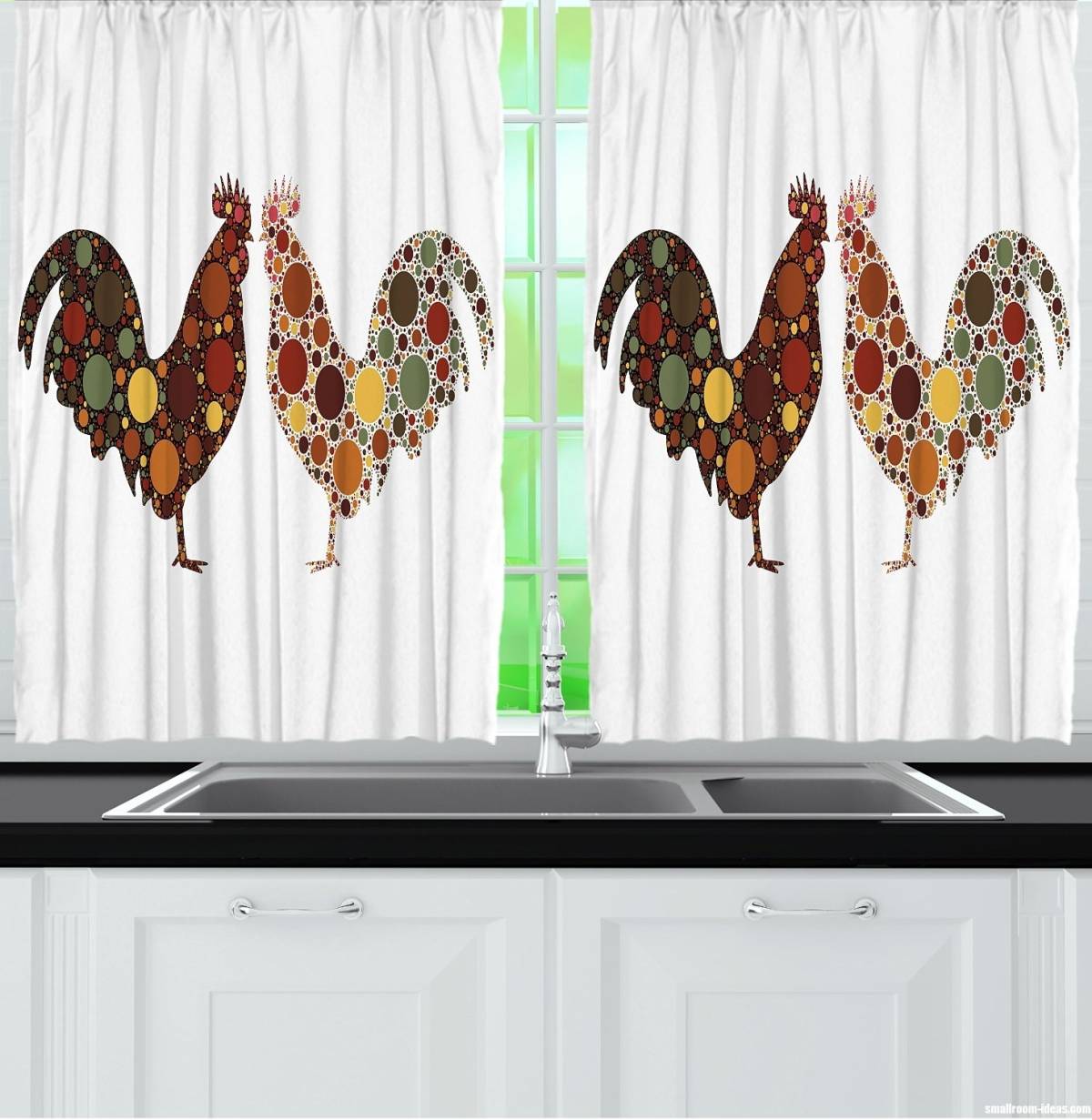 rooster kitchen curtains