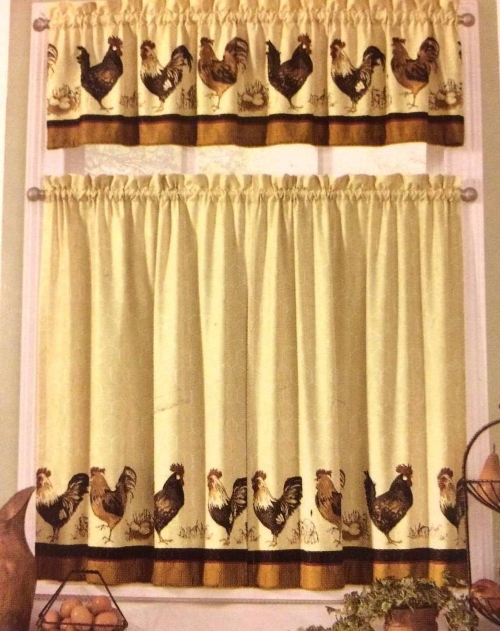 rooster kitchen curtains