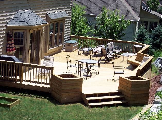 wood deck designs ideas