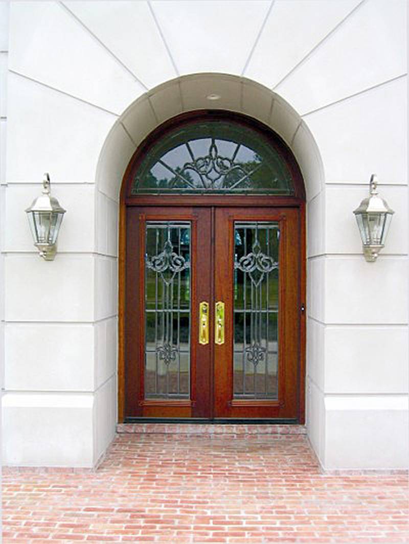 14 - double front entry doors glass
