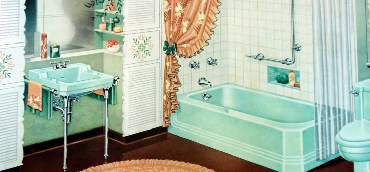 The Charm Of Vintage: Bathrooms From 1940s