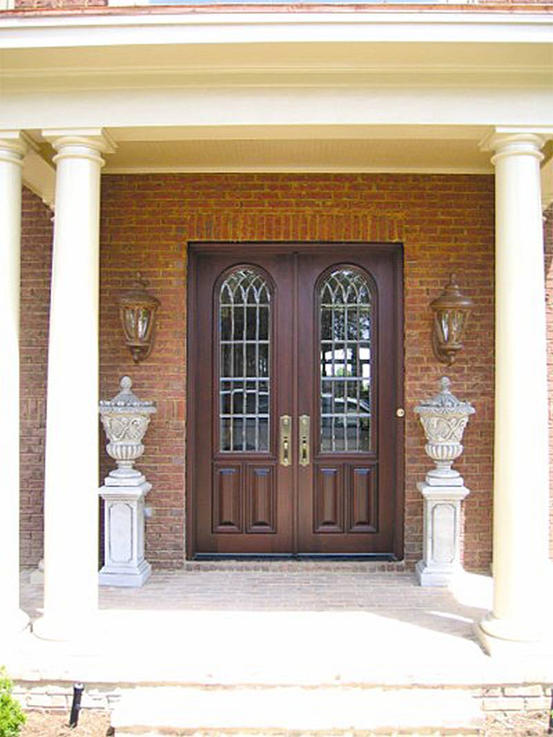 21 - double front doors glass