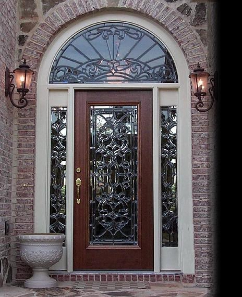 exterior front doors glass